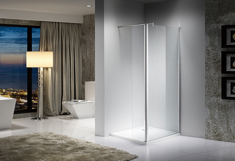 2004 5/6mm Glass Wet Room Walk In Shower Enclosure