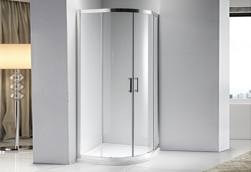 A1511 5/6/8 มม. ประตูบานเลื่อนกระจกติดตั้งด่วน Quadrant Shower Enclosures