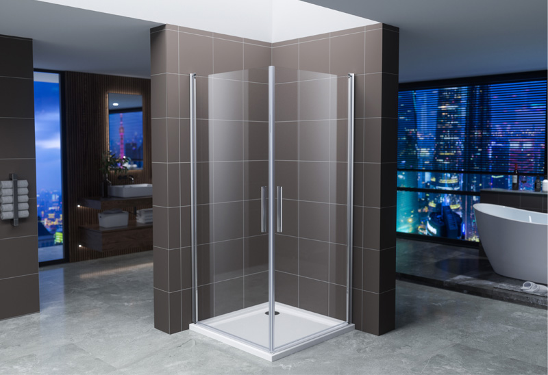 A422-2 6/8 มม. Quadrant Pivot Shower Enclosure