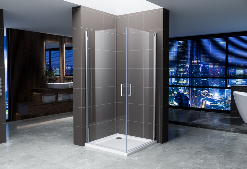 A322-2 5/6 มม. Quadrant Pivot Shower Enclosure